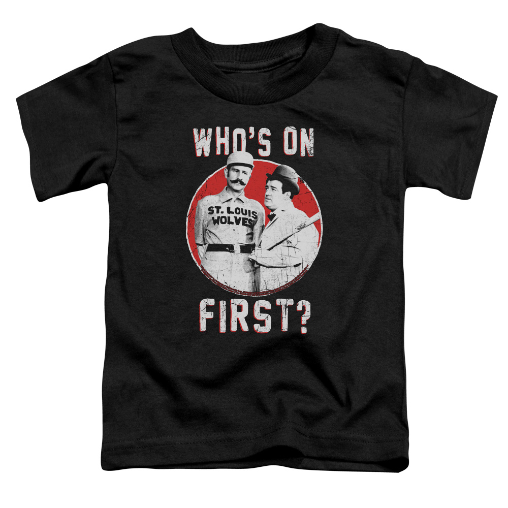 Abbott & Costello First-S by S Toddler Tee, Black - Small 2T