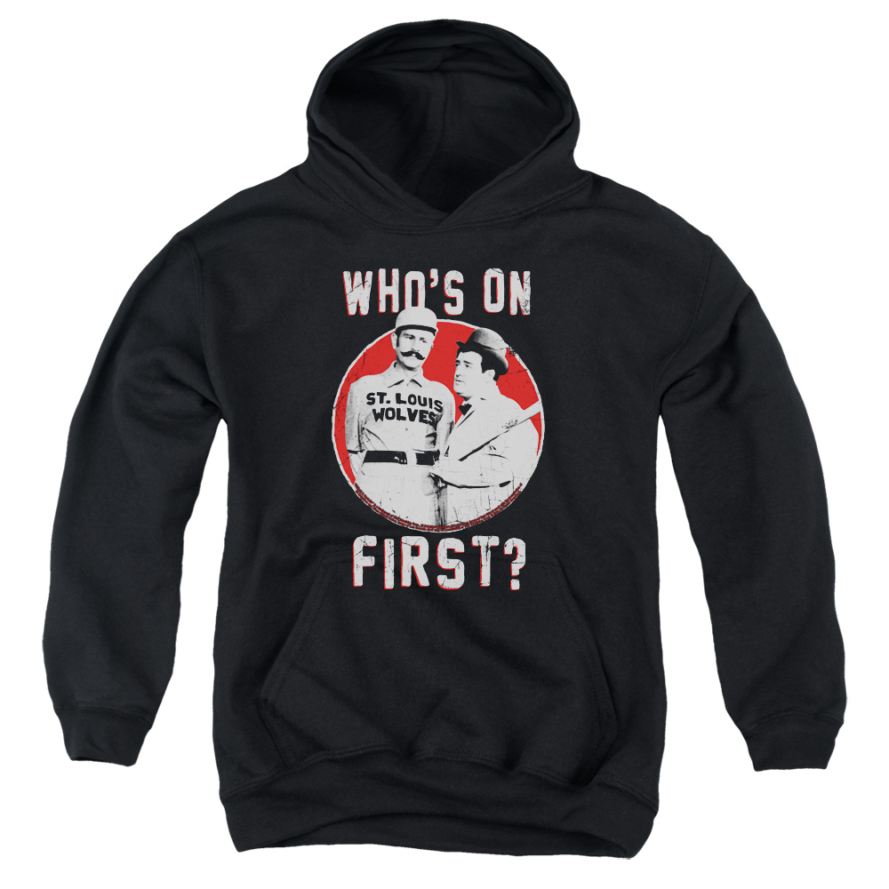 Abbott & Costello First-Youth Pull-Over Hoodie - Black - Small
