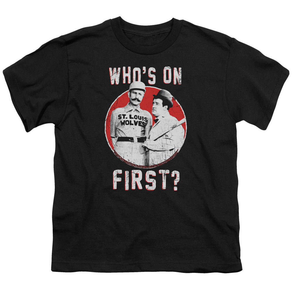 Abbott & Costello First-S by S Youth Short Sleeve Shirt - Black - Small