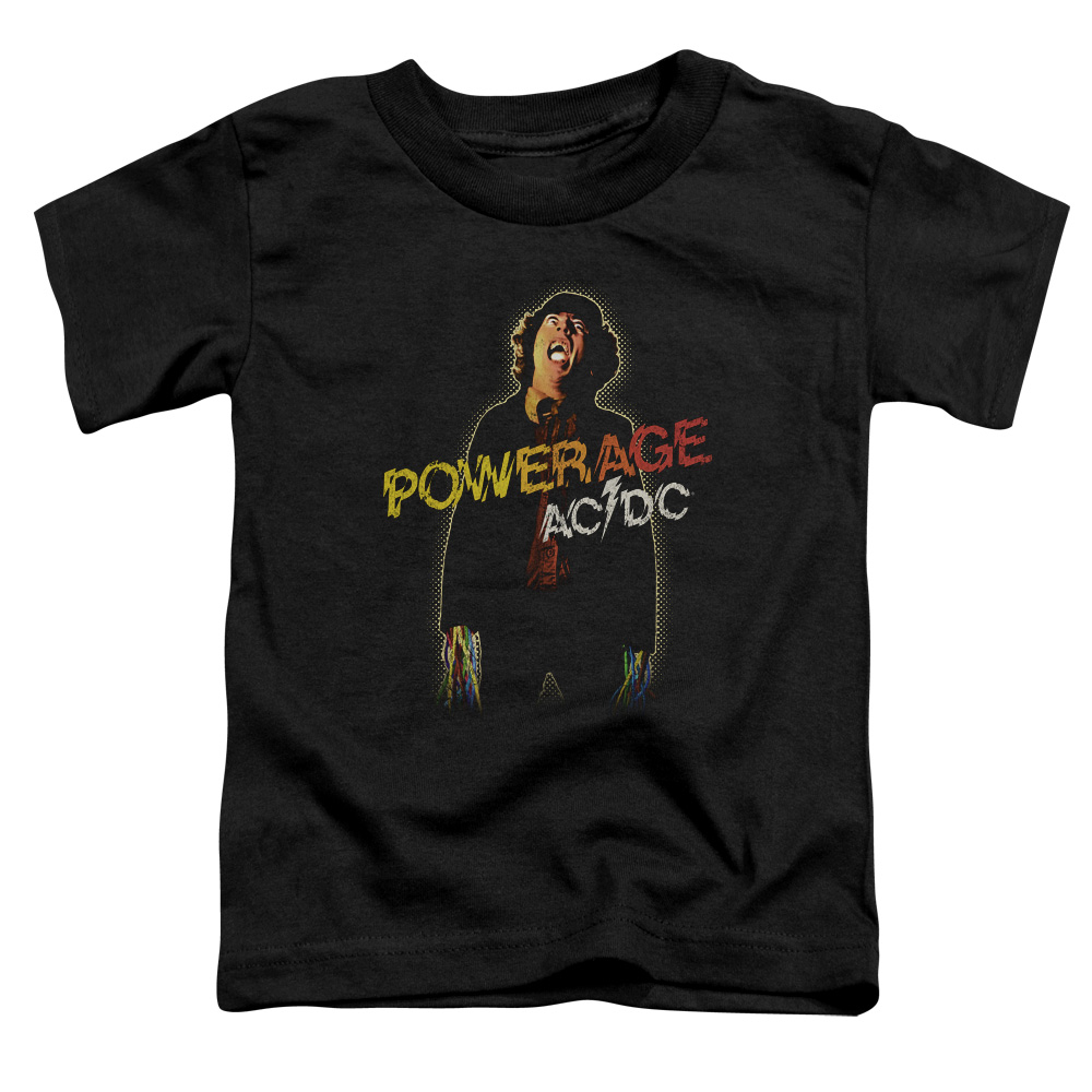 ACDC104-TT-1 ACDC Powerage-S by S Toddler Tee, Black - Small 2T