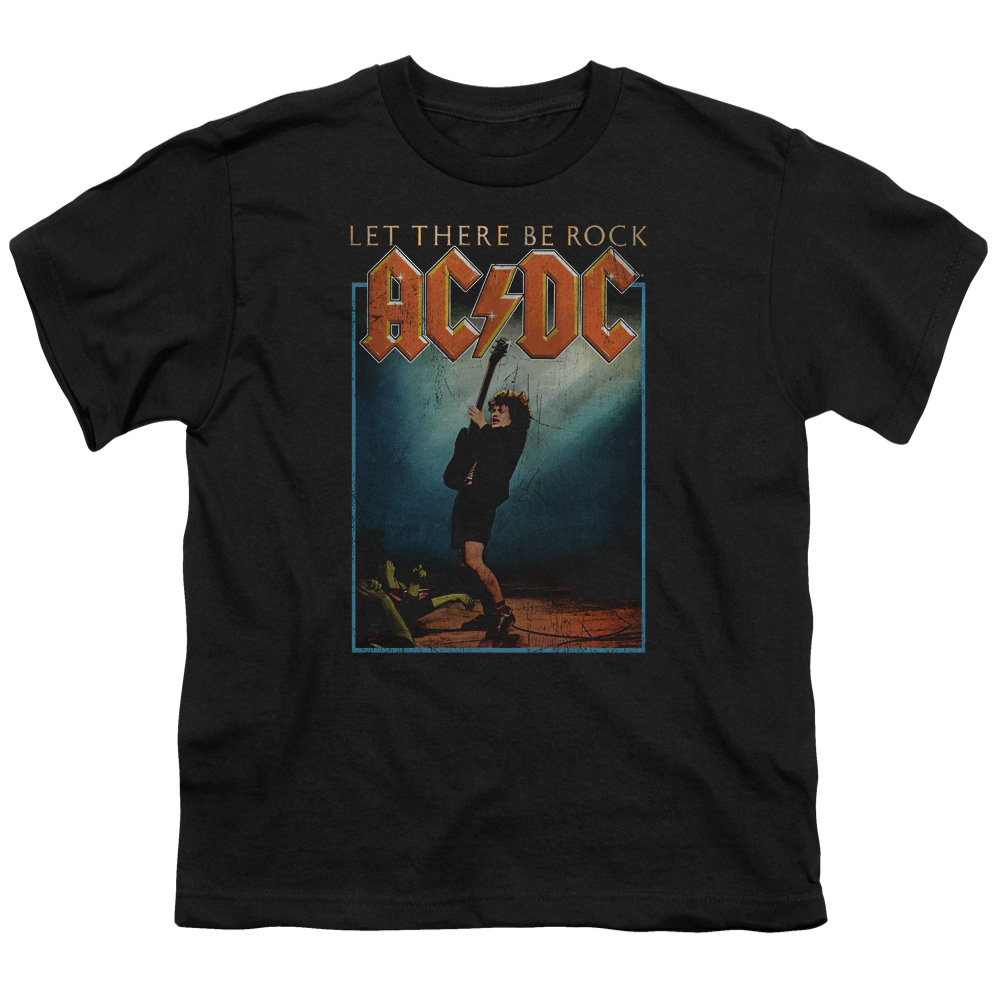 ACDC110-YT-2 ACDC Let There Be Rock-S by S Youth Short Sleeve Shirt, Black - Medium