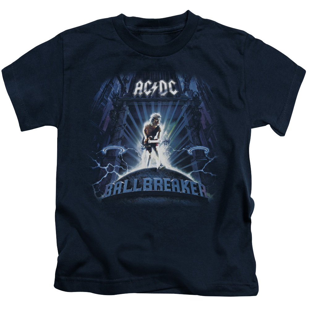 ACDC111-KT-2 ACDC Ballbreaker-S by S Juvenile Short Sleeve Shirt, Navy - Medium 5 by 6