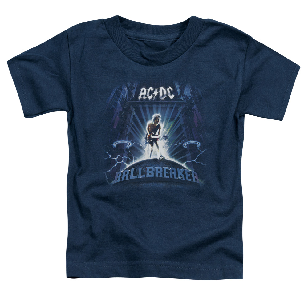 ACDC Ballbreaker-S by S Toddler Tee - Navy - Large 4T
