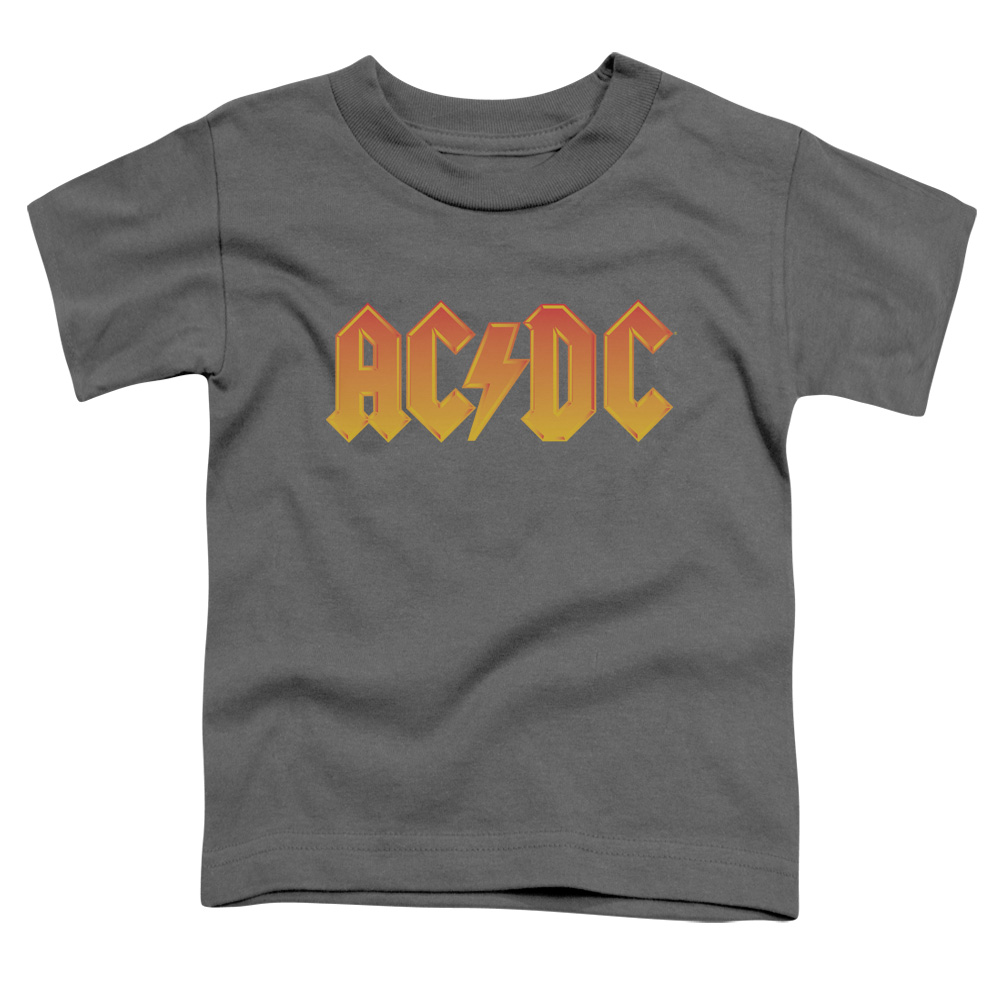 ACDC118-TT-2 ACDC Logo-S by S Toddler Tee, Charcoal - Medium 3T