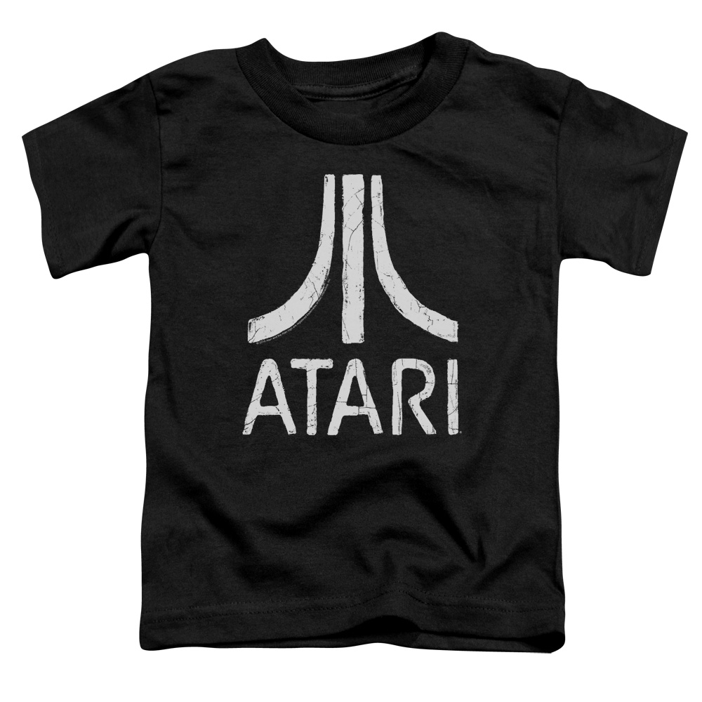 ATRI103-TT-1 Atari Rough Logo-S by S Toddler Tee, Black - Small 2T