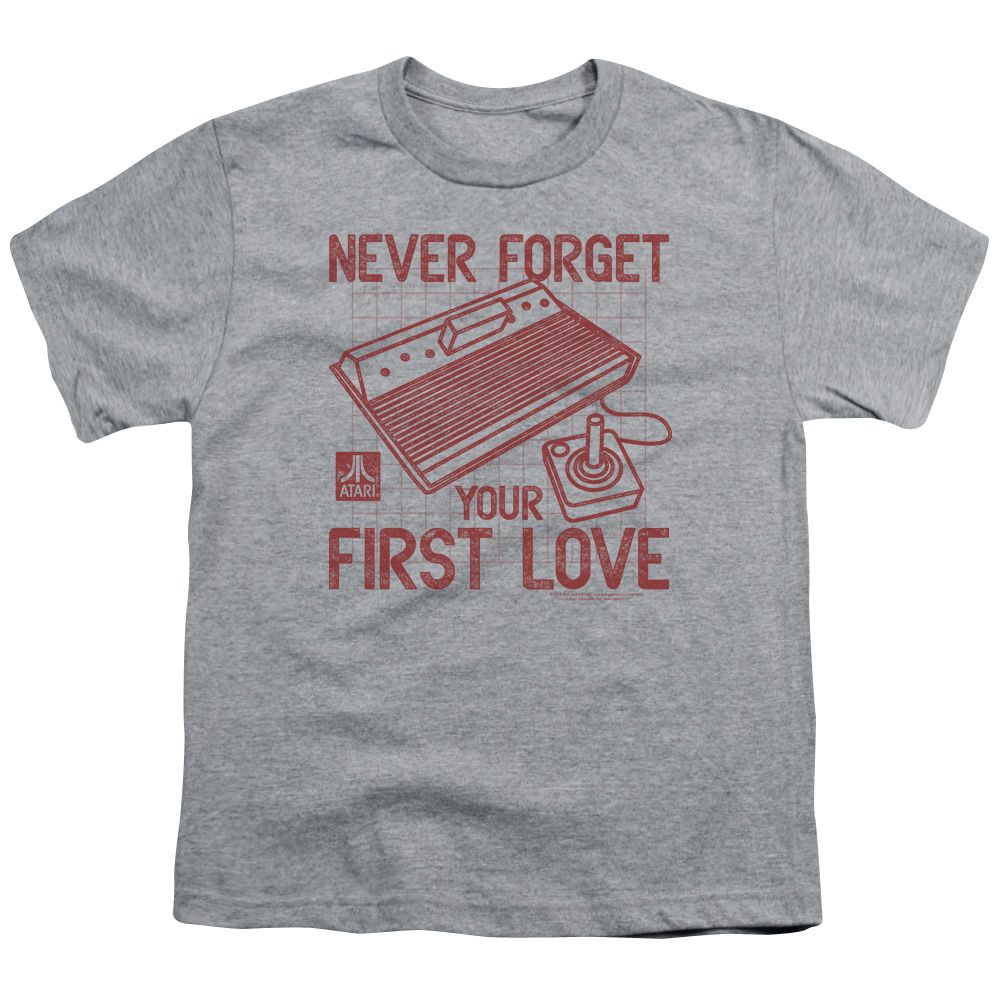 ATRI104-YT-4 Atari First Love-S by S Youth Short Sleeve Shirt, Athletic Heather - Extra Large