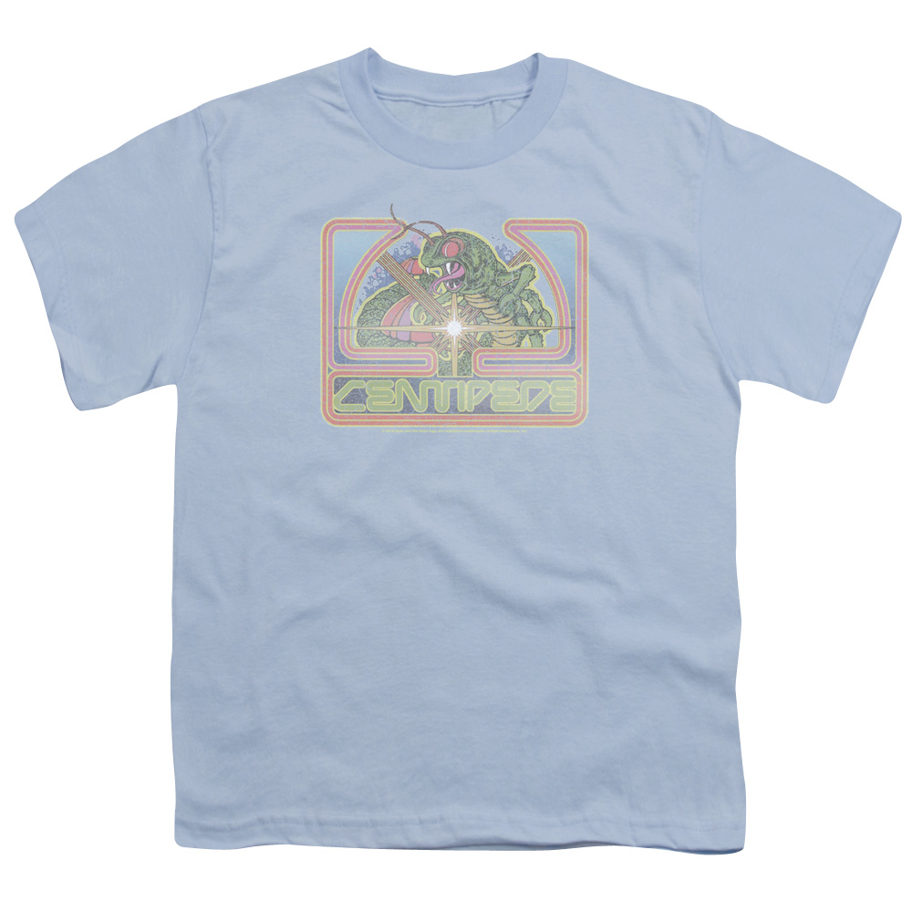 Atari Classic Centipede-S by S Youth Short Sleeve Shirt - Light Blue - Large