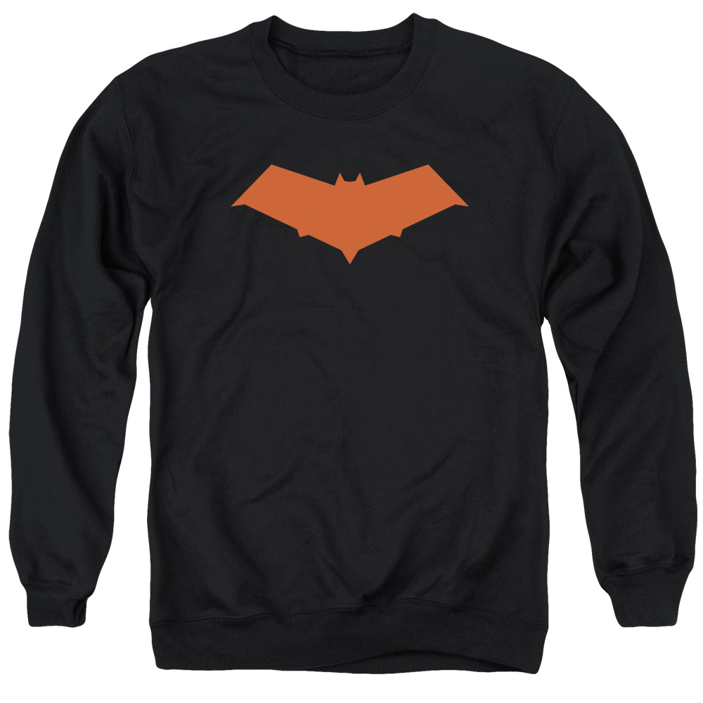 Batman & Red Hood-Adult Crewneck Sweatshirt - Black - Medium