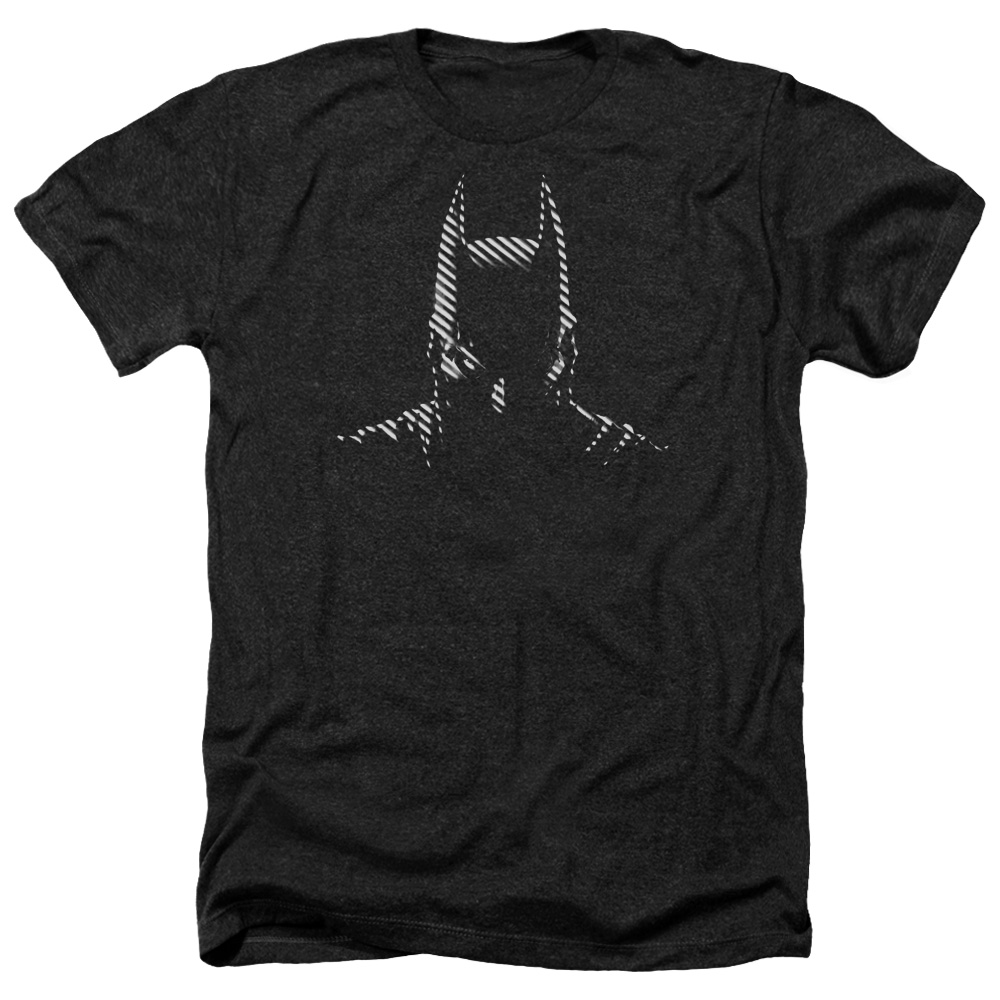 Batman Noir-Adult Heather Short Sleeve Shirt, Black - Medium