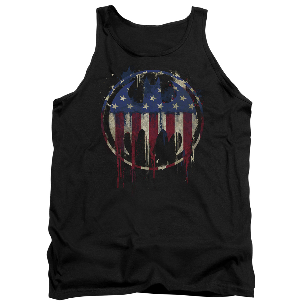 Batman Bleeding Signal-Adult Tank - Black - Extra Large