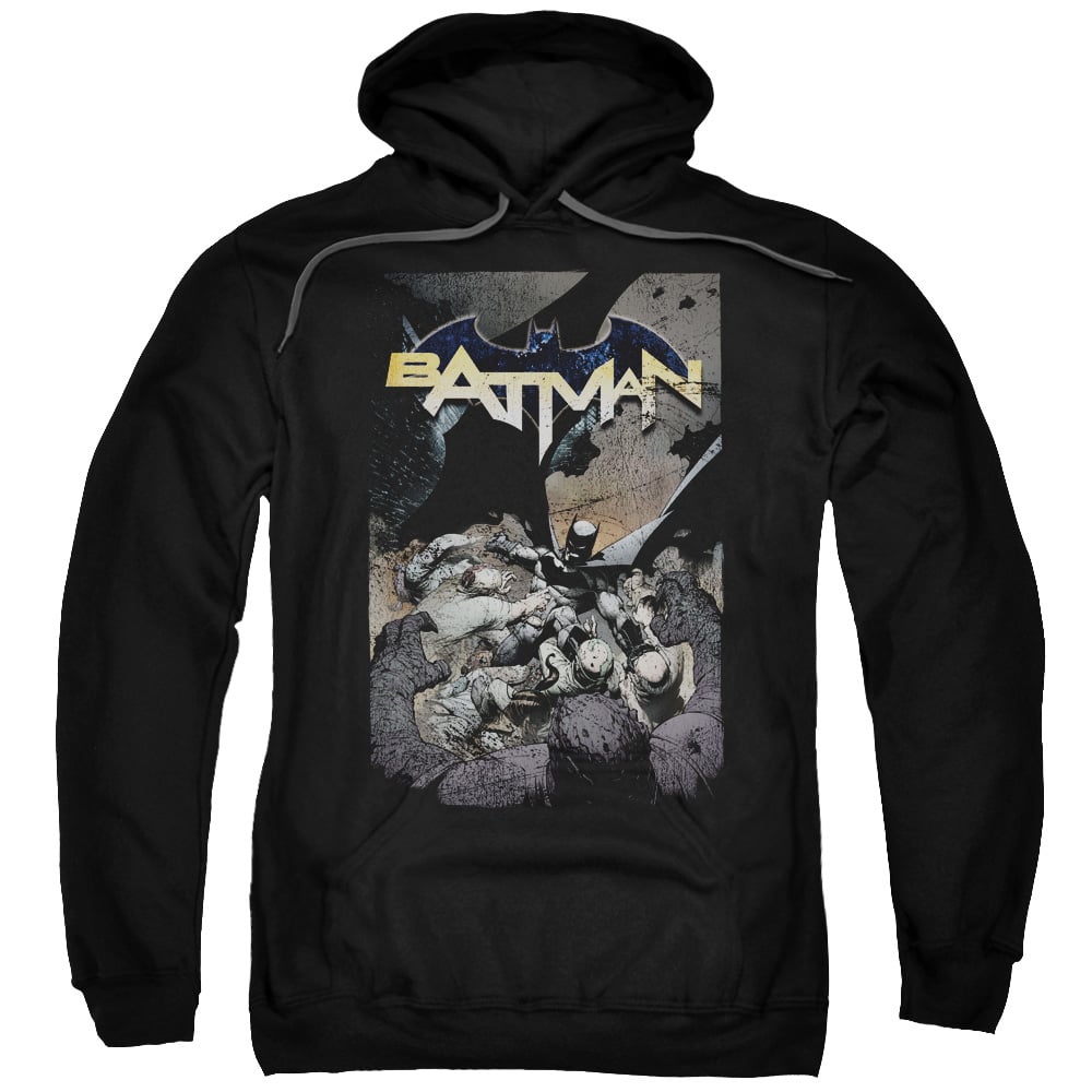 Batman One-Adult Pull-Over Hoodie - Black - Large