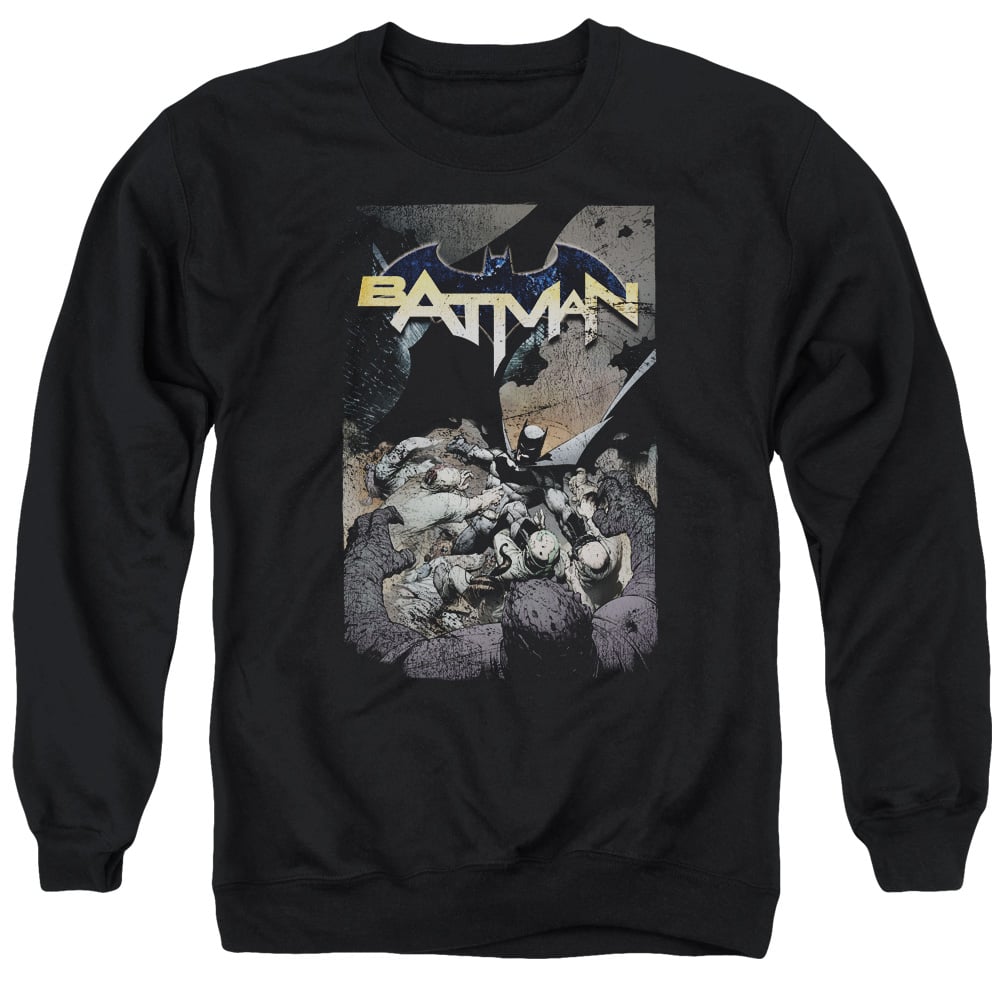 Batman One-Adult Crewneck Sweatshirt - Black - Medium