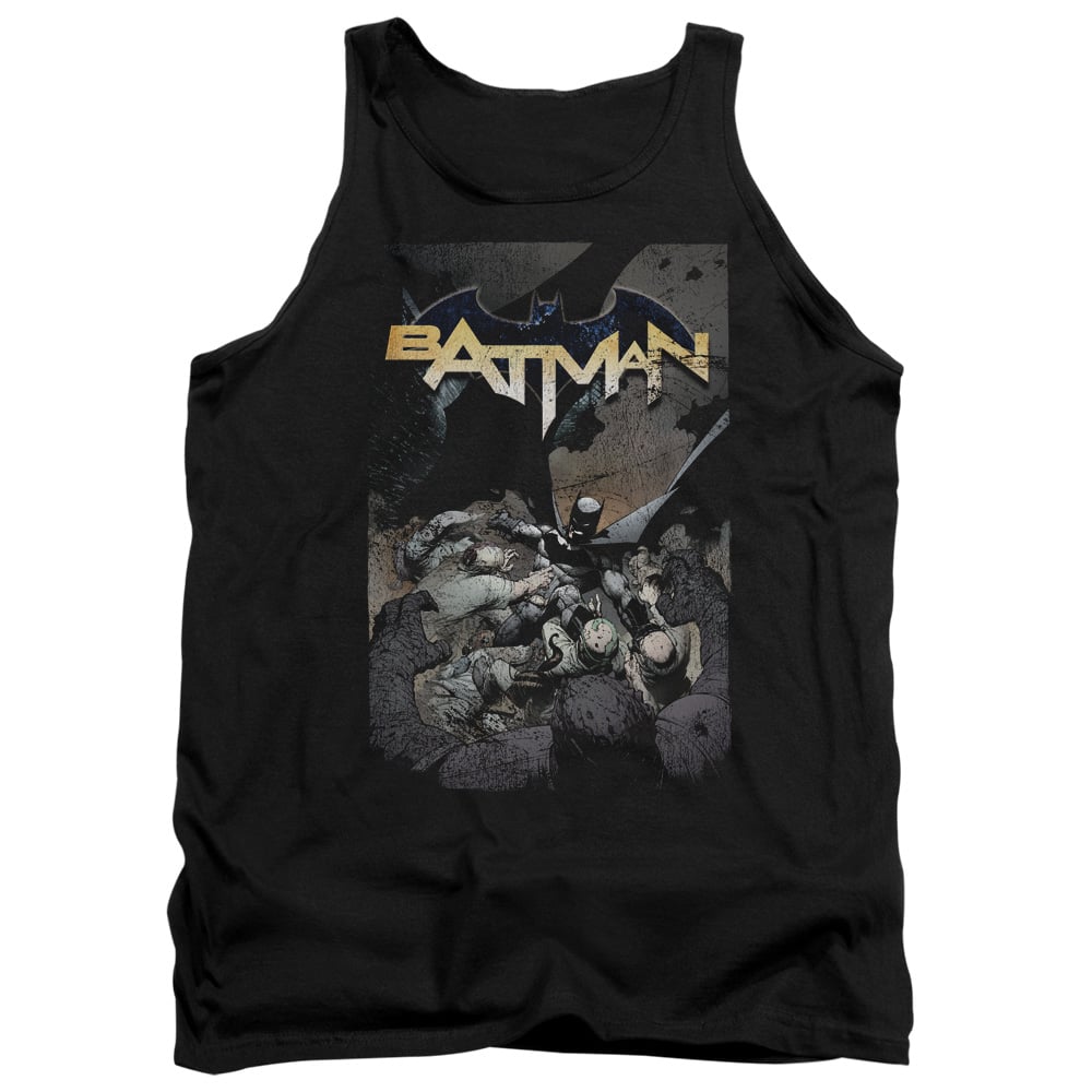 Batman One-Adult Tank - Black - Large