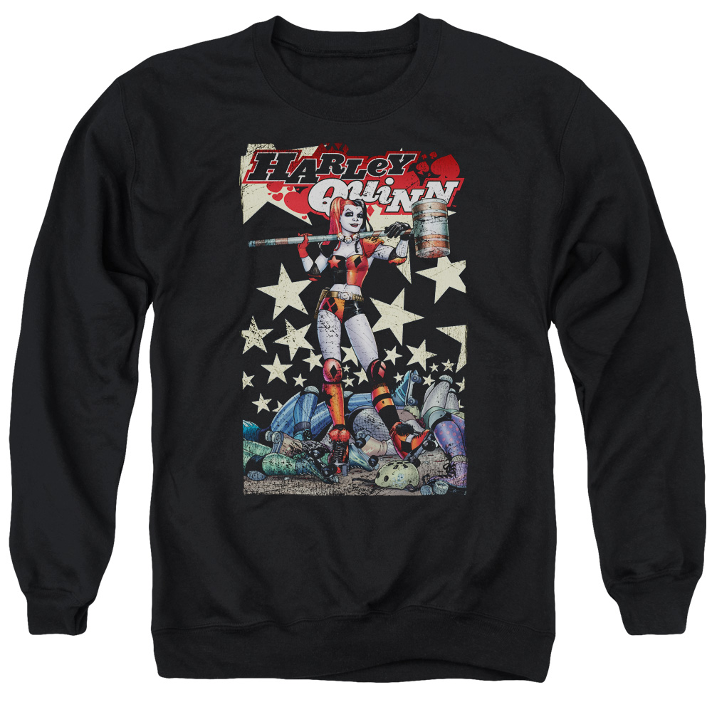 Batman Quinn One-Adult Crewneck Sweatshirt - Black - Medium