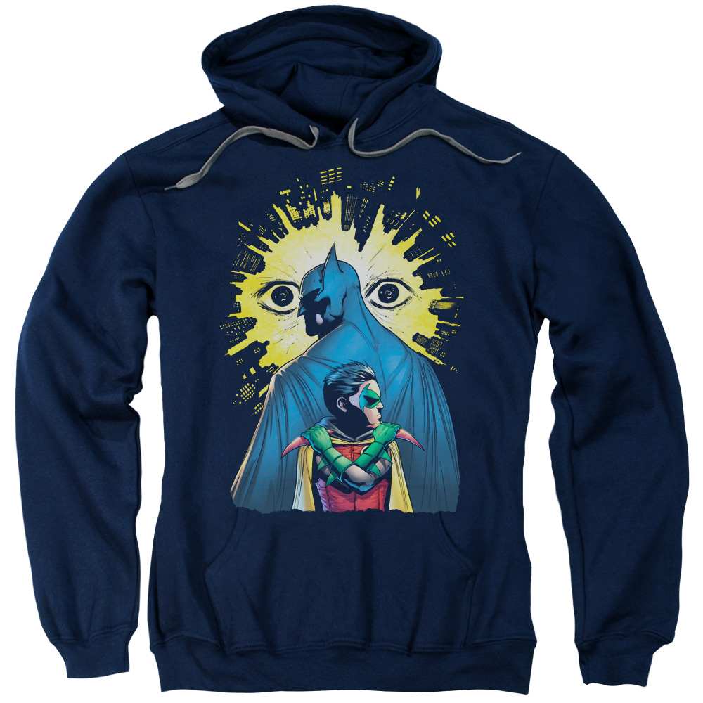 Batman Watchers-Adult Pull-Over Hoodie - Navy - 3X