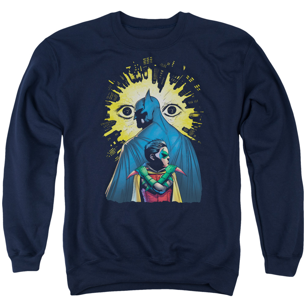 Batman Watchers-Adult Crewneck Sweatshirt - Navy - 3X