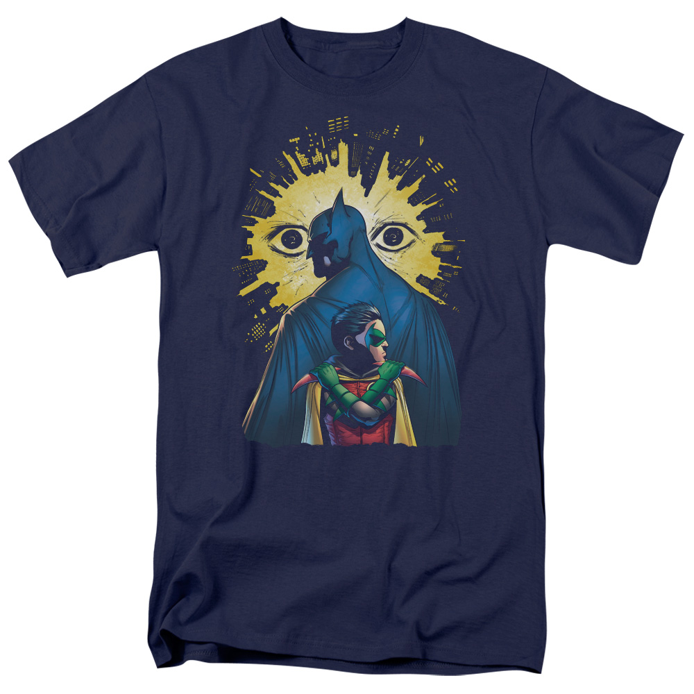 Batman Watchers-S by S Adult Short Sleeve Shirt, Navy - Medium