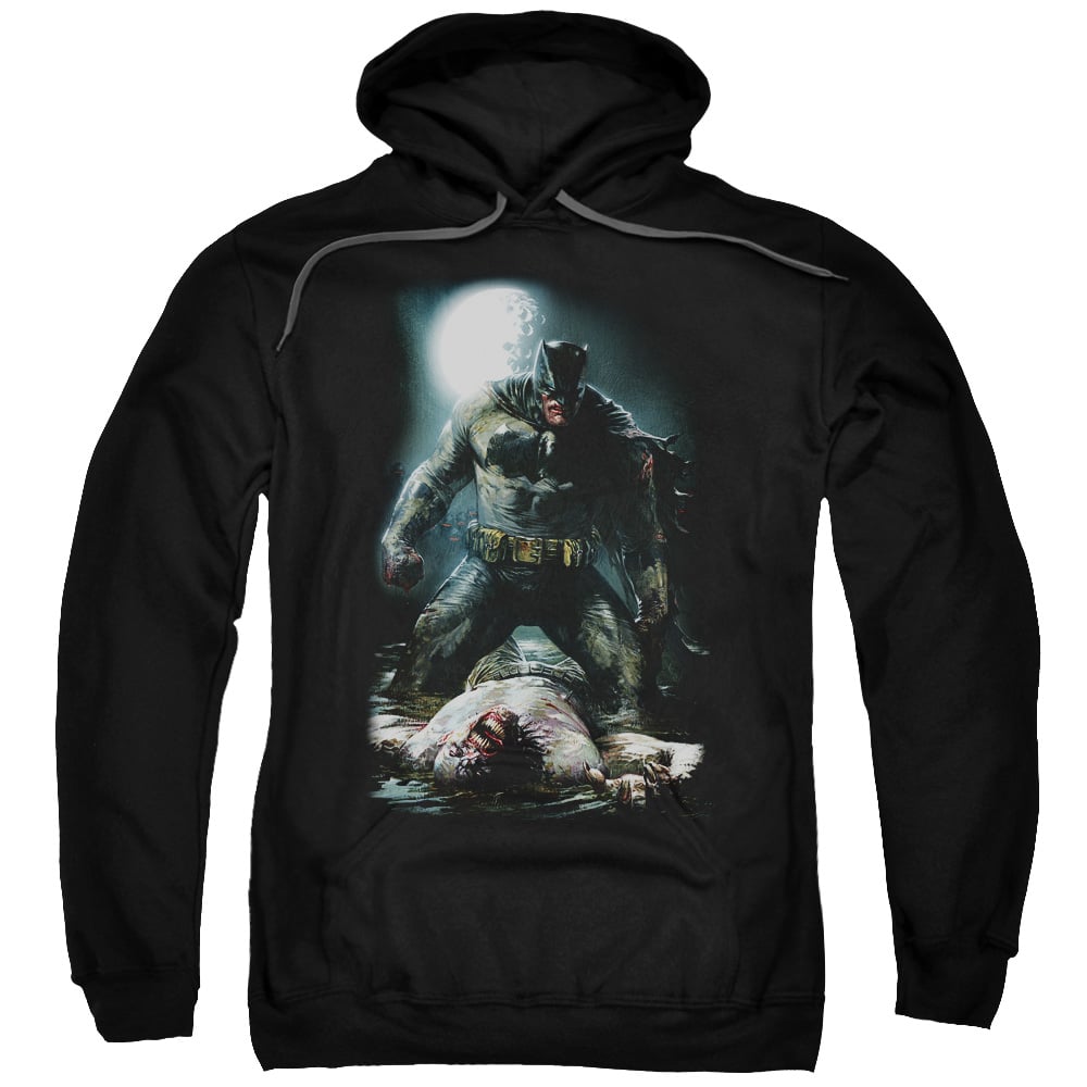 Batman Mudhole-Adult Pull-Over Hoodie - Black - Small