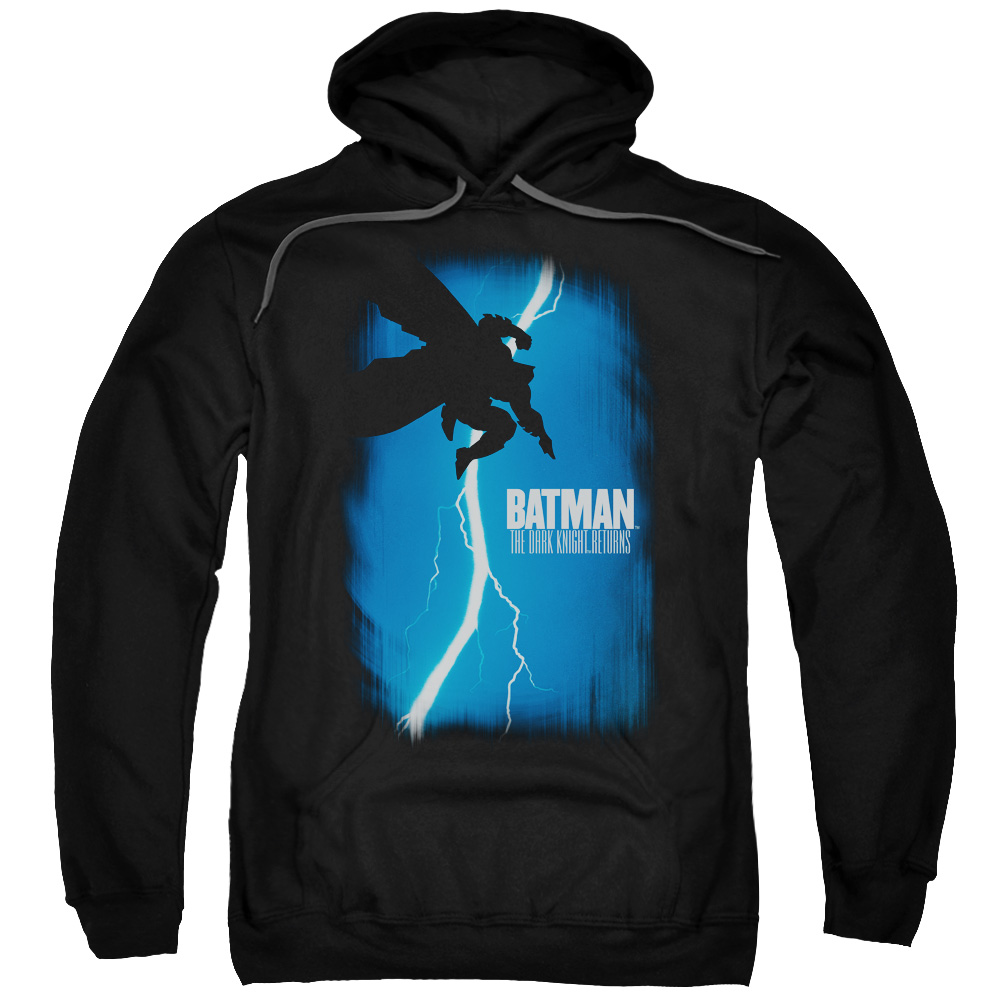 Batman DKR Cover-Adult Pull-Over Hoodie - Black - Small