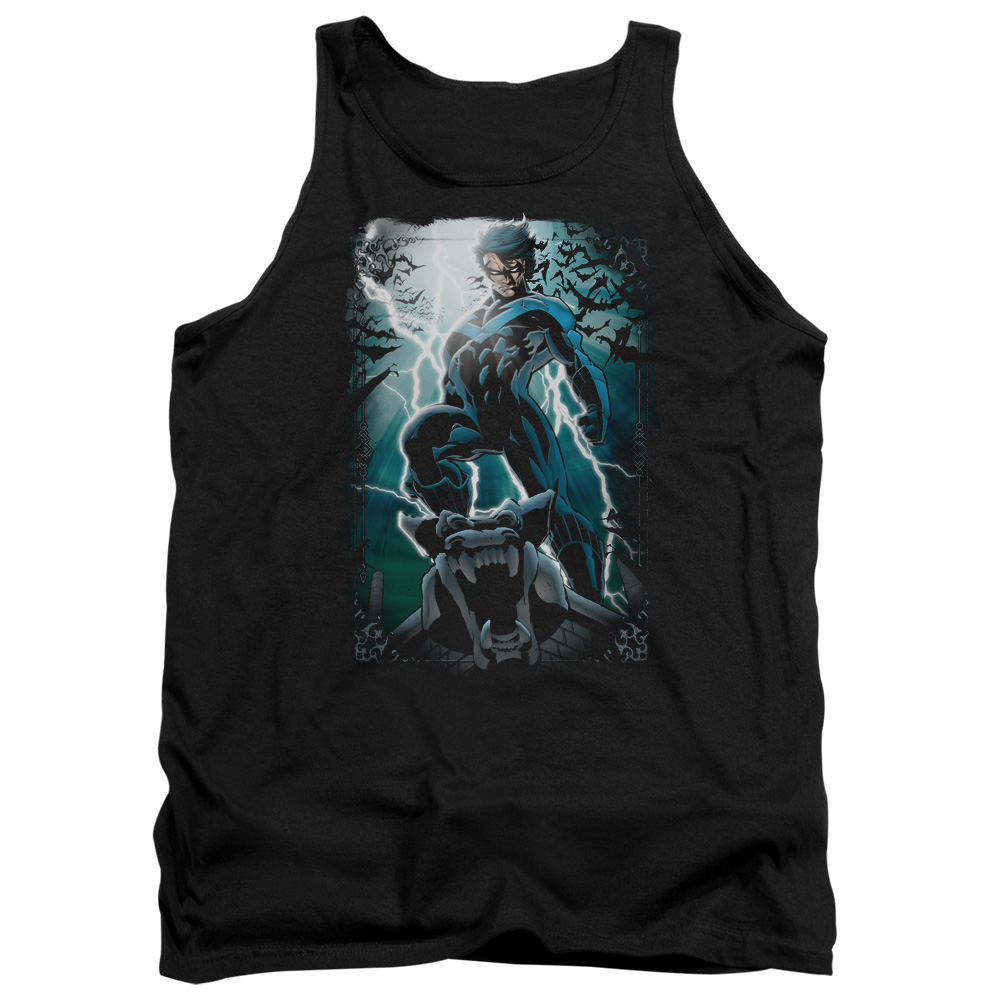 Batman Night Light-Adult Tank - Black - Small