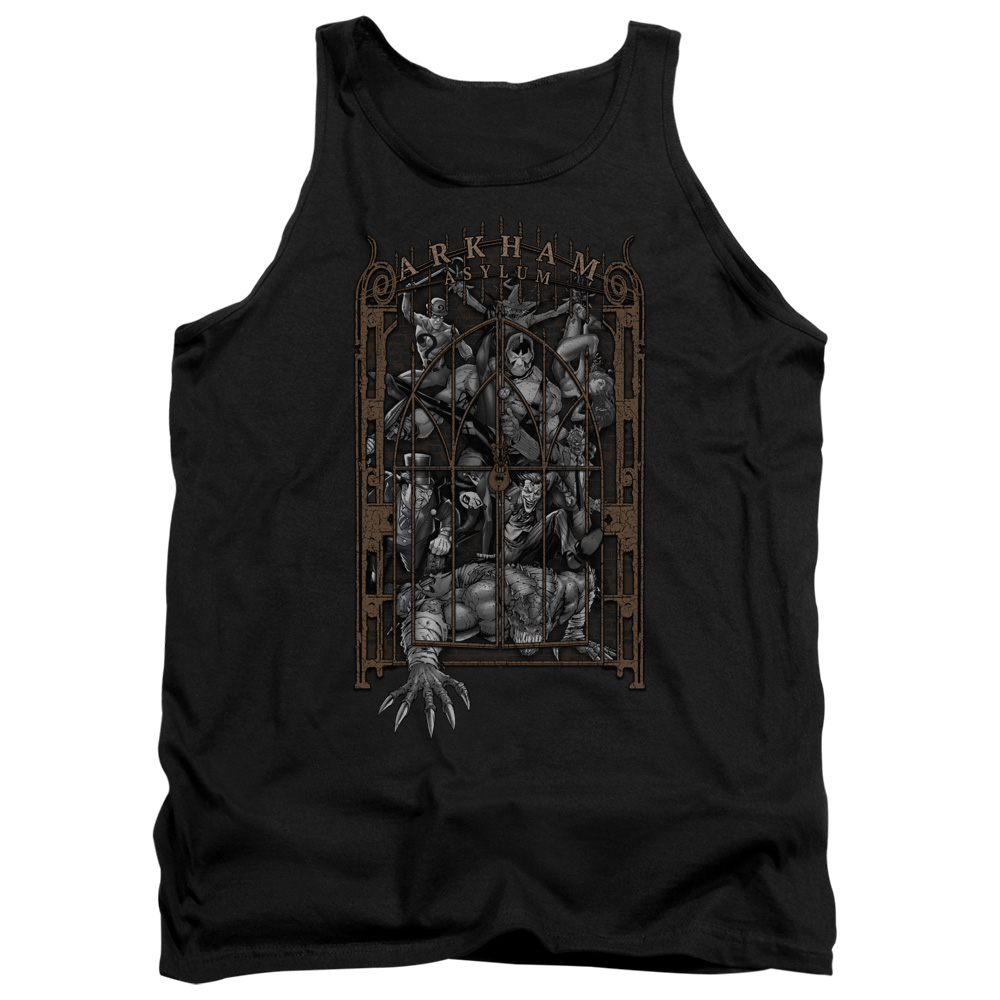 Batman Arkhams Gate-Adult Tank - Black - Medium