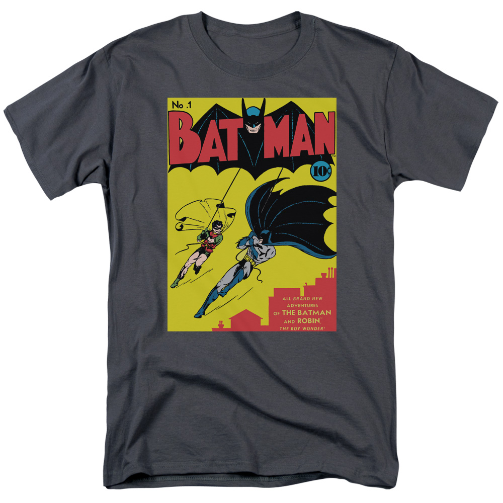 Batman First-S by S Adult Short Sleeve Shirt - Charcoal - Small