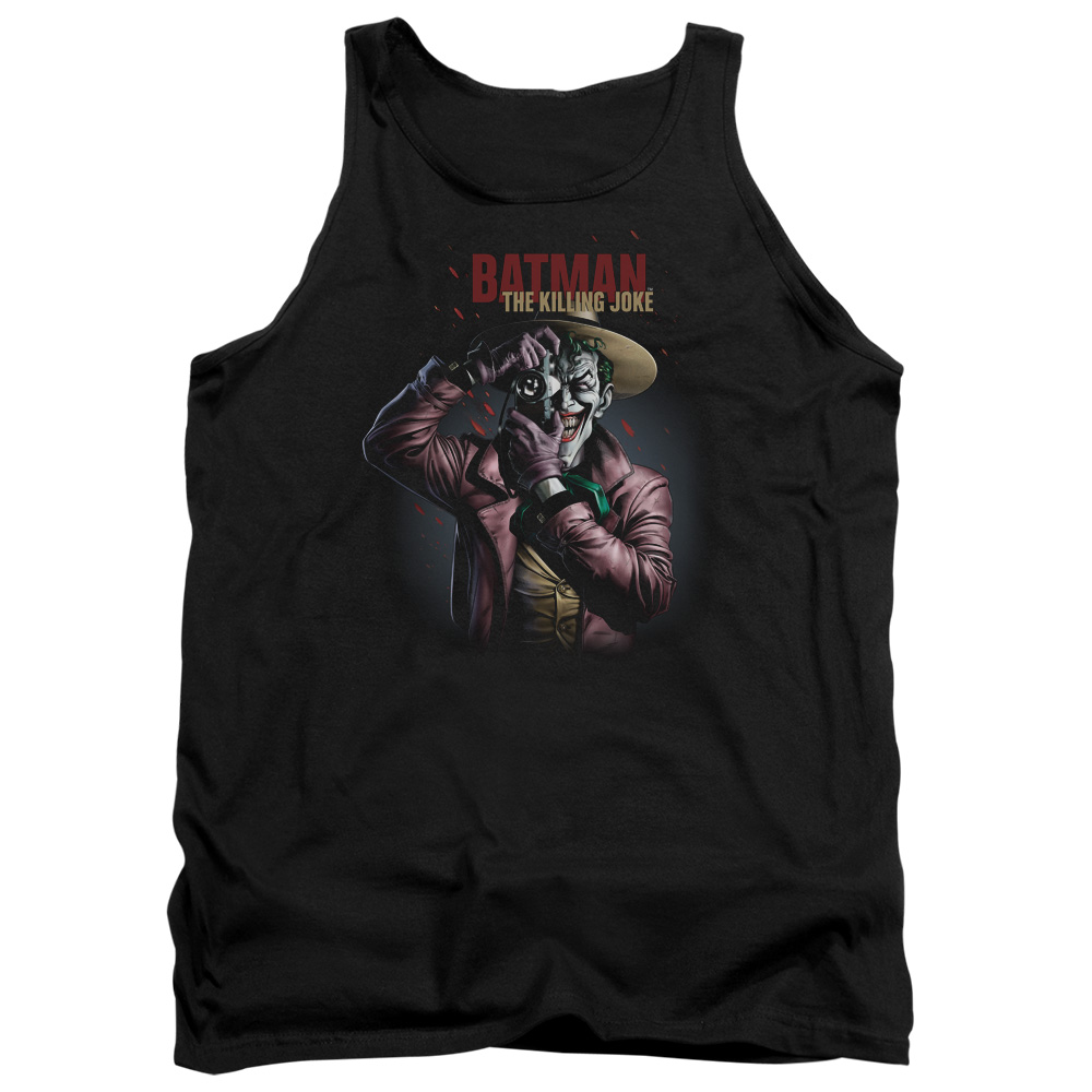 Batman Killing Joke Camera-Adult Tank - Black - Small