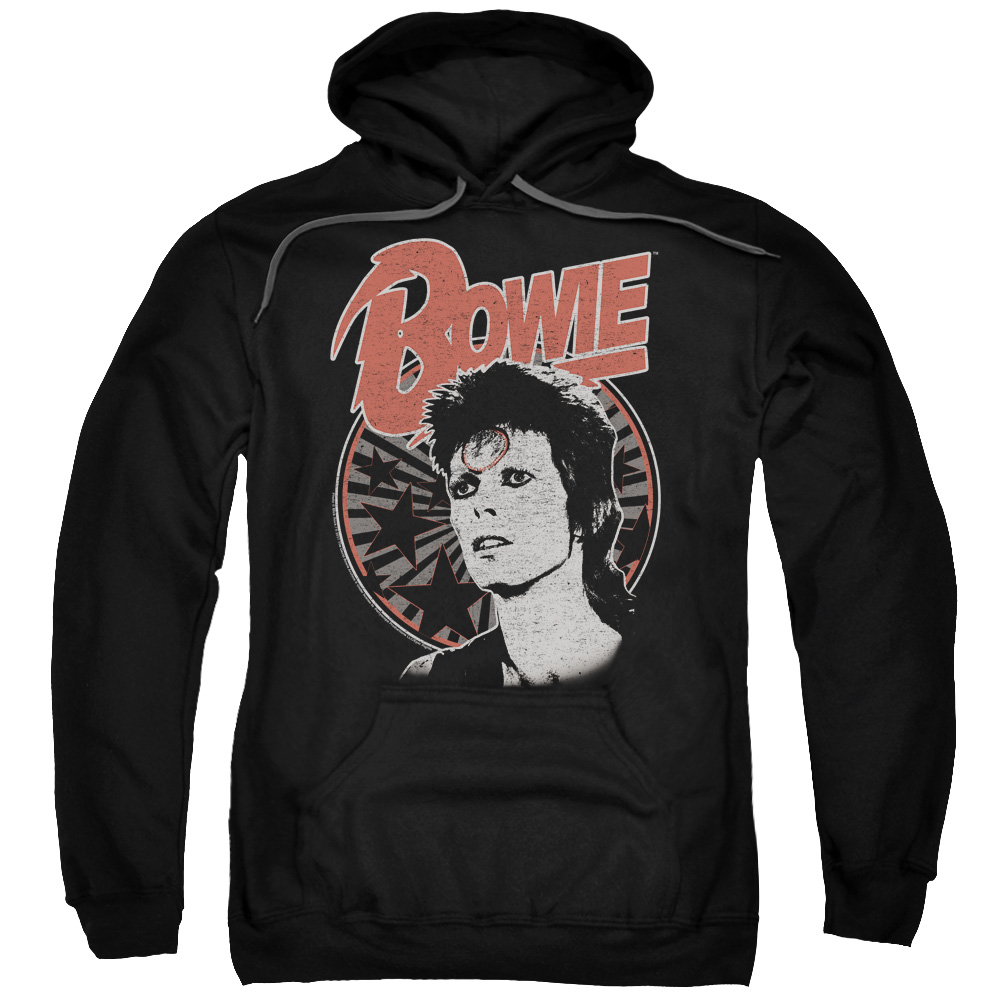 David Bowie Space Oddity-Adult Pull-Over Hoodie, Black - Extra Large