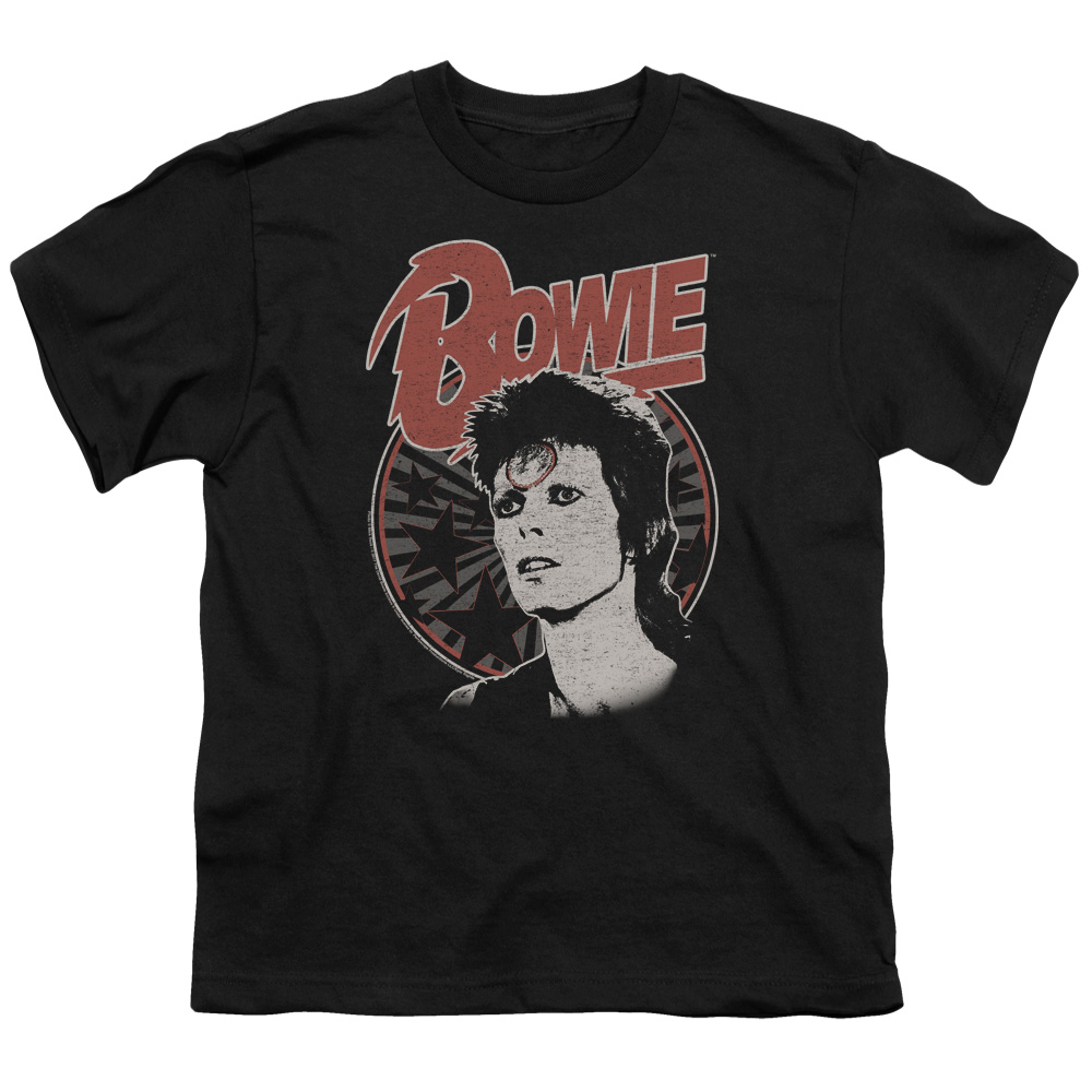 David Bowie Space Oddity-S by S Youth Short Sleeve Shirt - Black - Extra Large