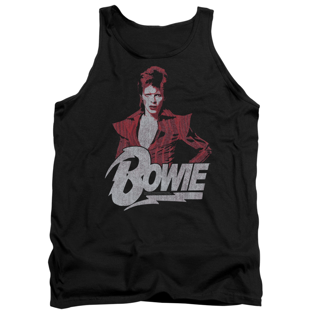 David Bowie Diamond David-Adult Tank - Black - Medium