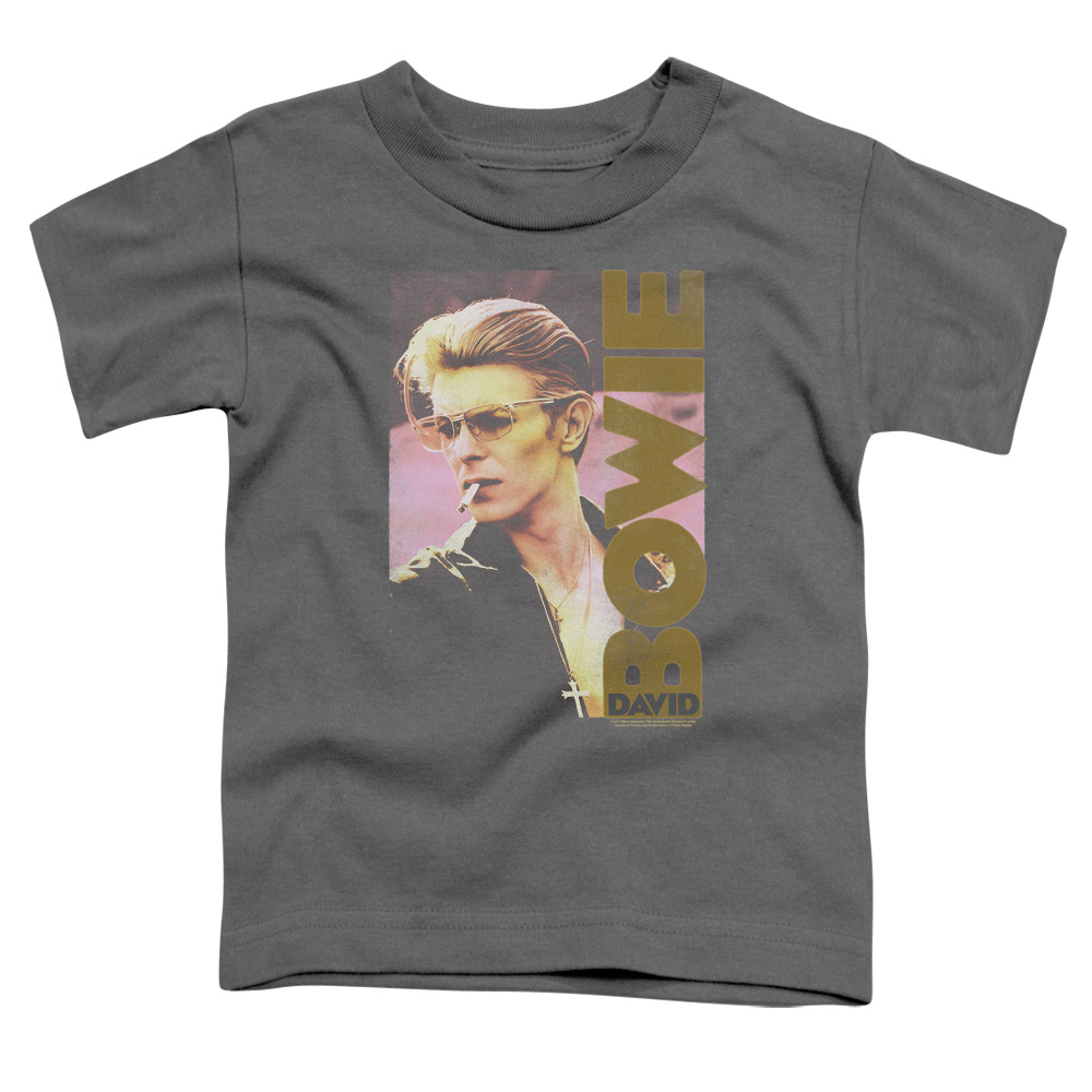 David Bowie Smokin-S by S Toddler Tee - Charcoal - Large 4T