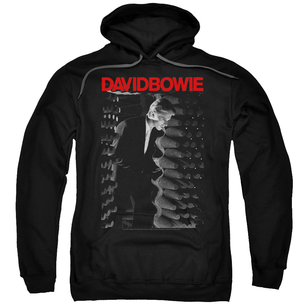 David Bowie Station to Station-Adult Pull-Over Hoodie - Black - Medium