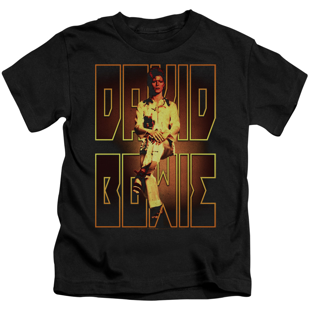 David Bowie Perched-S by S Juvenile Short Sleeve Shirt - Black - Small 4
