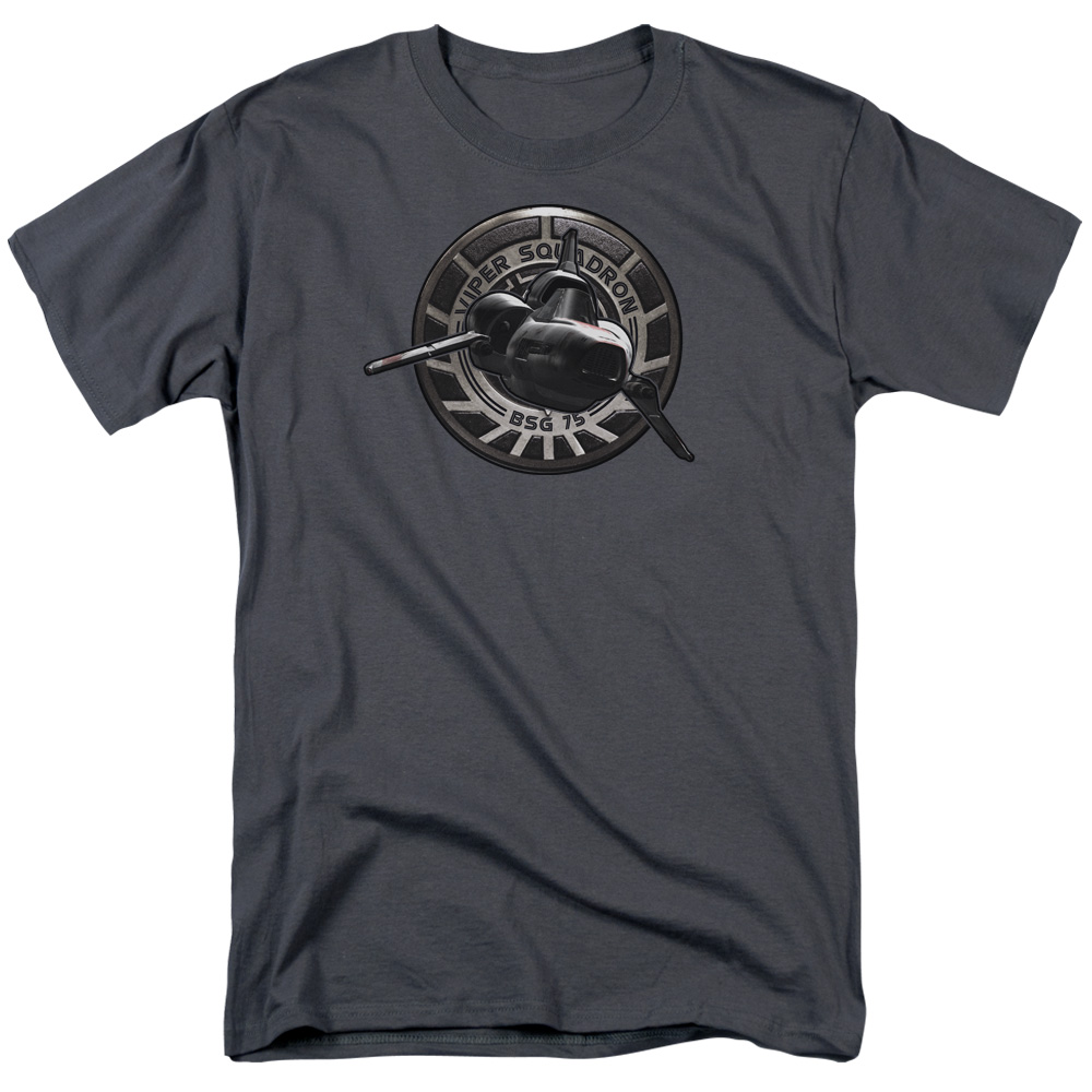 BSG Viper Squadron-S by S Adult Short Sleeve Shirt - Charcoal - Medium