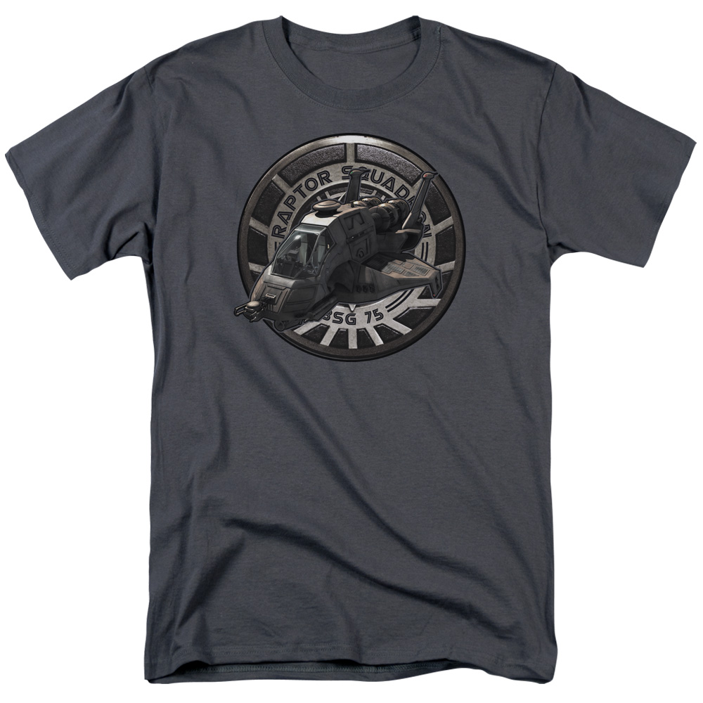 BSG Raptor Squadron-S by S Adult Short Sleeve Shirt - Charcoal - Medium