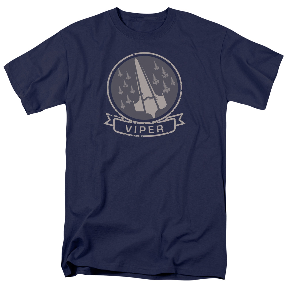 BSG Viper Squad-S by S Adult Short Sleeve Shirt - Navy - Medium