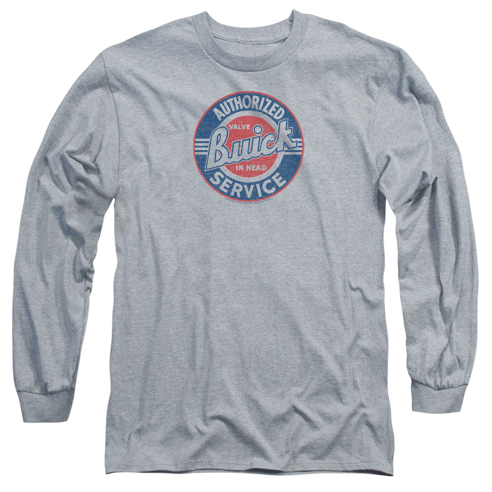 Buick Authorized Service-Long Sleeve Adult T-Shirt - Athletic Heather - Medium
