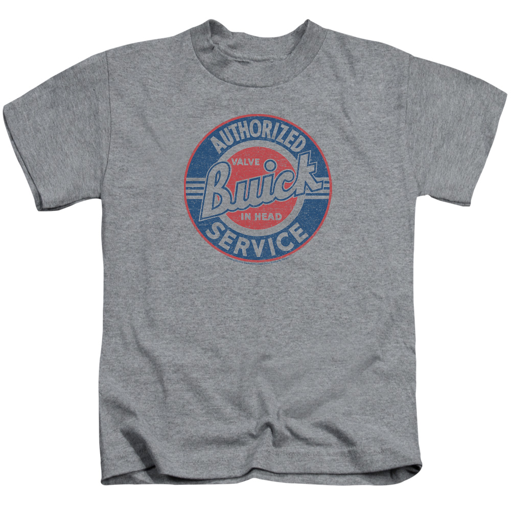 Buick Authorized Service-S by S Juvenile Short Sleeve Shirt - Athletic Heather - Small 4