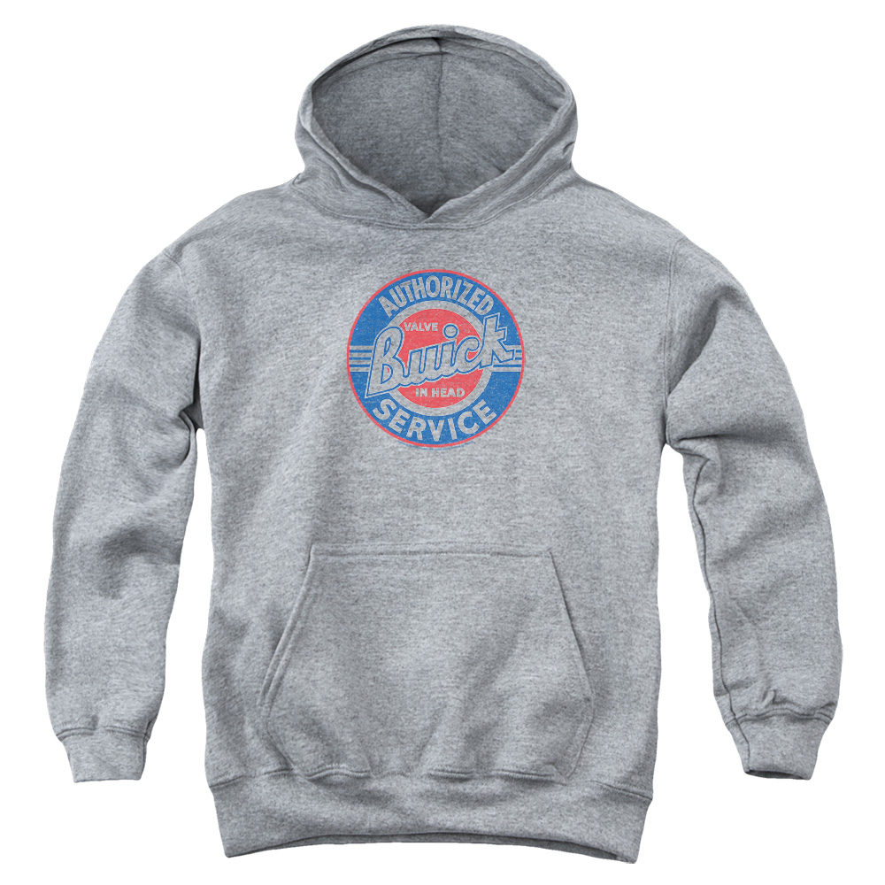 Buick Authorized Service-Youth Pull-Over Hoodie - Athletic Heather - Medium