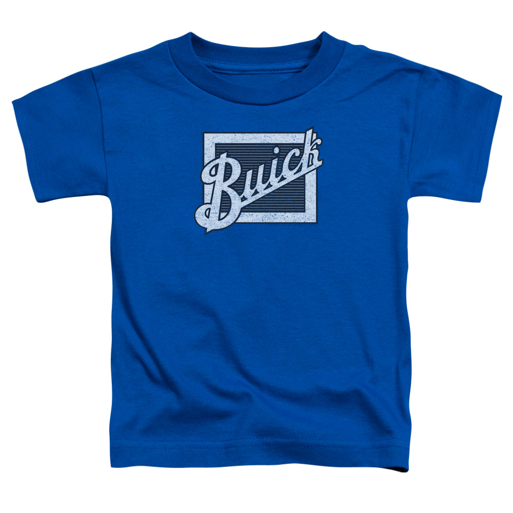 Buick Distressed Emblem-S by S Toddler Tee - Royal Blue - Medium 3T