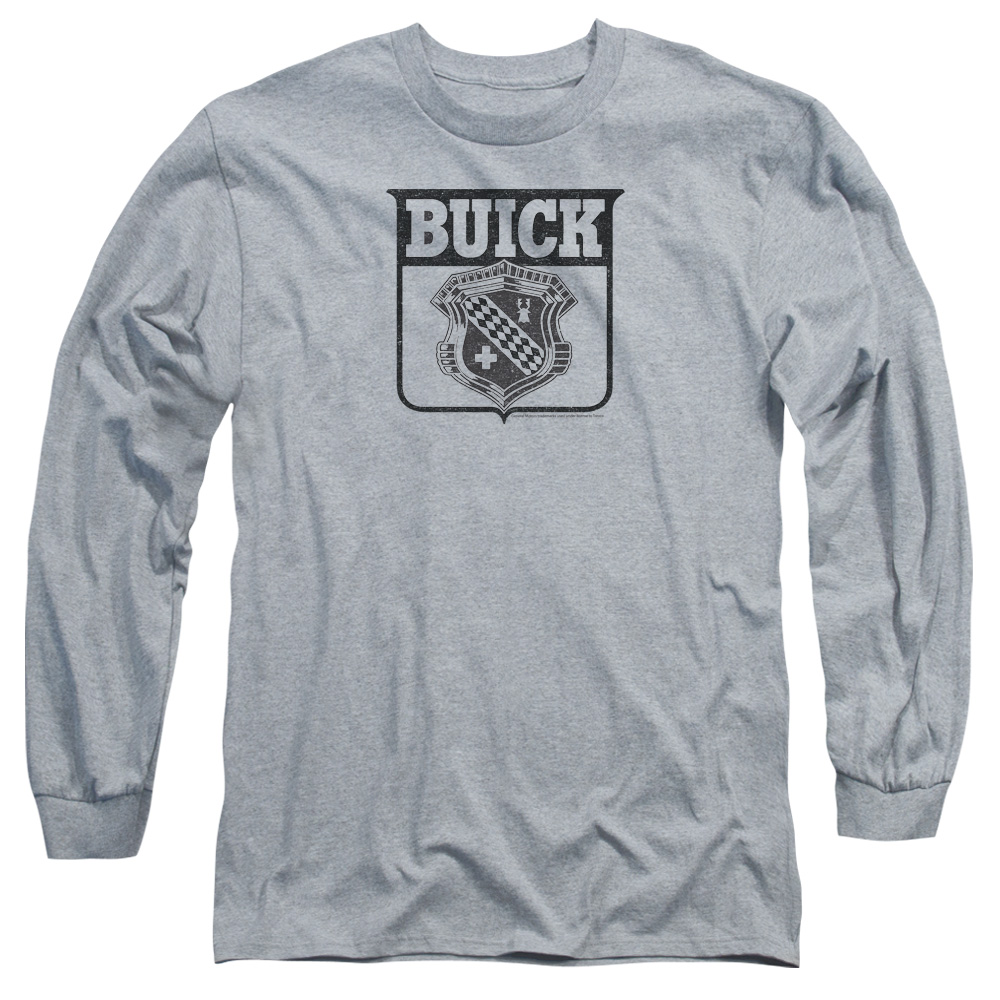 Buick 1946 Emblem-Long Sleeve Adult T-Shirt - Athletic Heather - Medium