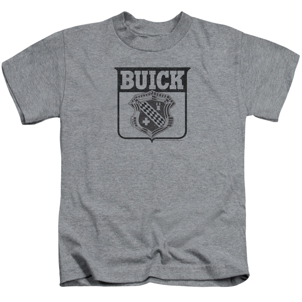 Buick 1946 Emblem-S by S Juvenile Short Sleeve Shirt - Athletic Heather - Small 4
