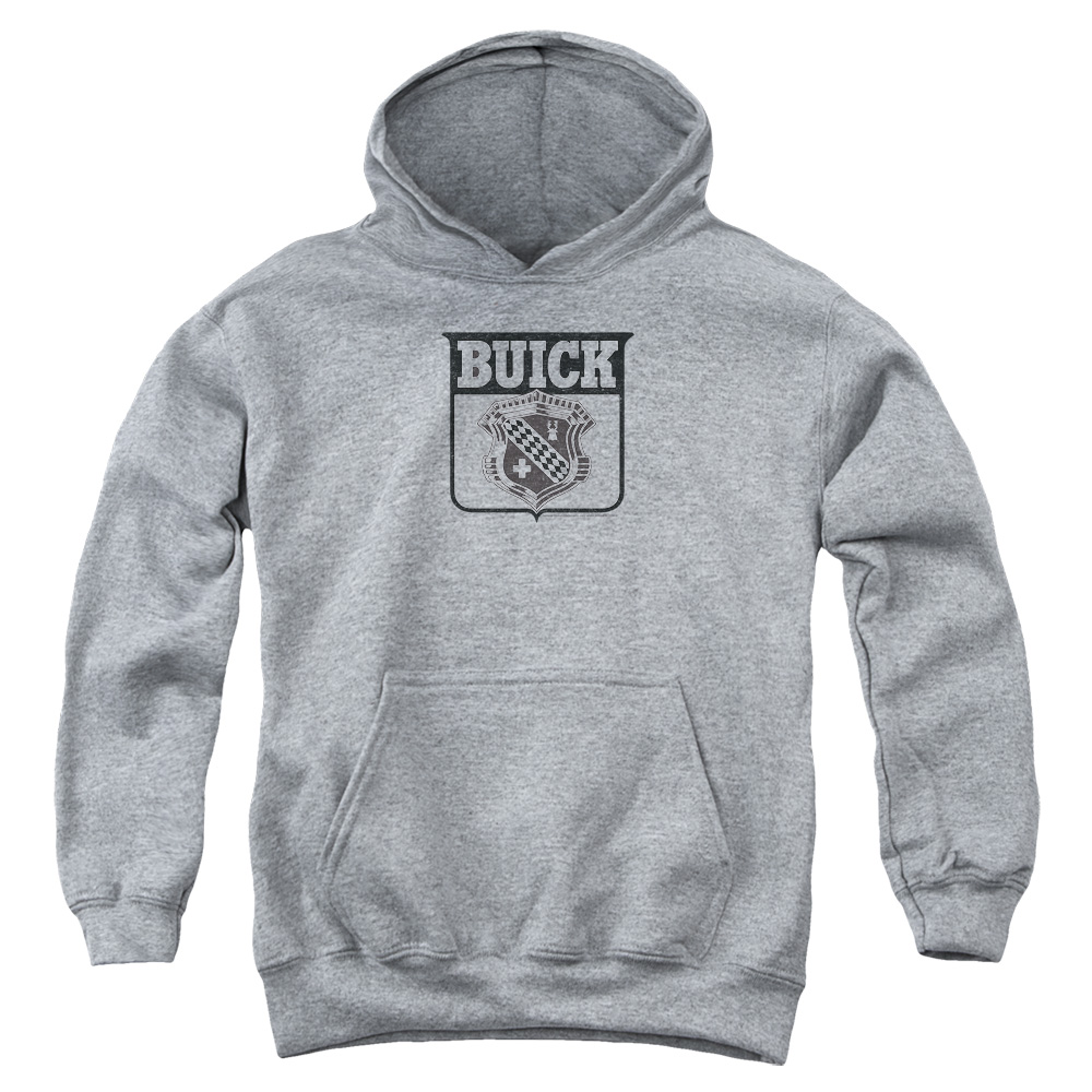 Buick 1946 Emblem-Youth Pull-Over Hoodie - Athletic Heather - Medium