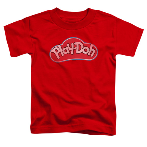 Play Doh & Lid Toddler Short Sleeve T-Shirt, Red - Medium 3T