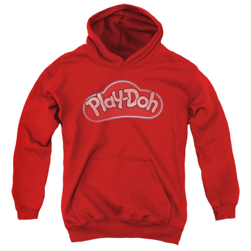 Play Doh & Lid Youth Hooded Sweatshirt, Red - Small