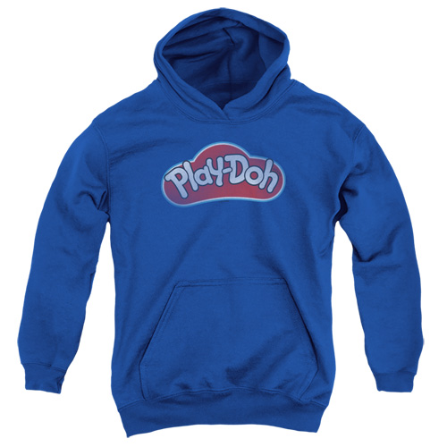 Play Doh & Lid Youth Hooded Sweatshirt, Royal Blue - Extra Large