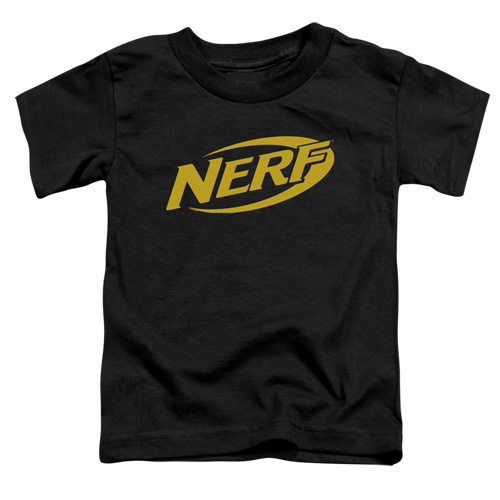 Nerf & Logo Toddler Short Sleeve T-Shirt, Black - Medium 3T