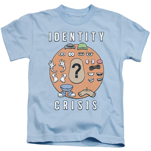 Mr Potato Head & Identity Crisis 18 by 1 Juvenile Short Sleeve T-Shirt, Light Blue - Small 4