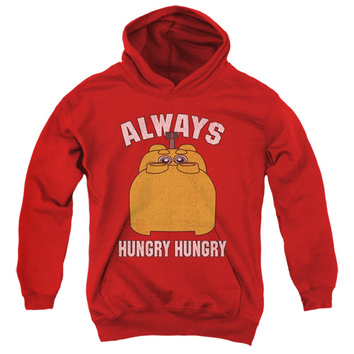 Hungry Hungry Hippos & Hungry Youth Hooded Sweatshirt, Red - Medium