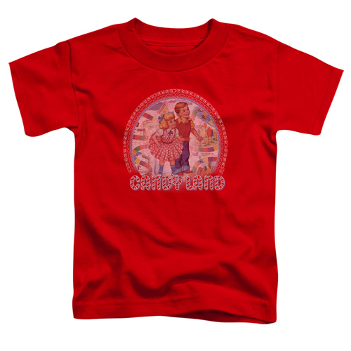 Candy Land Toddler Short Sleeve T-Shirt - Red, Small 2T
